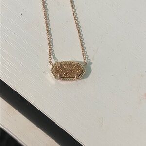Kendra Scott Rose Gold Glitter Necklace